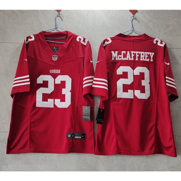 KidsYouths23 Christian McCaffrey Scarlet Stitched FUSE Limited Jersey